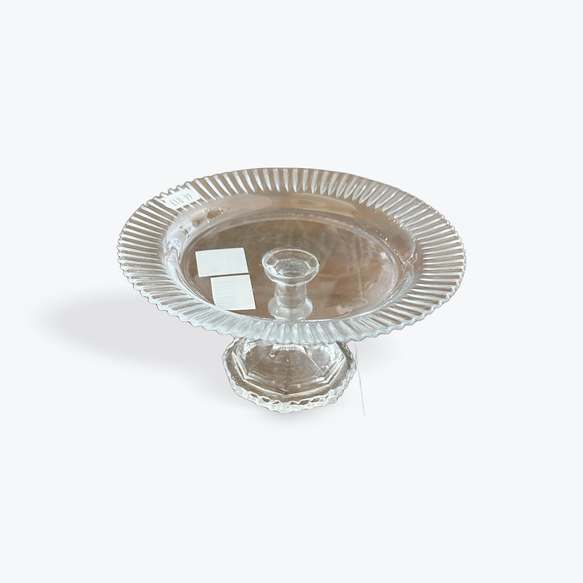 Small Glass Serving Stand / Cake Stand