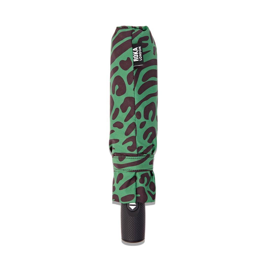 Roka Umbrella In Mixed Animal Artichoke Pongee