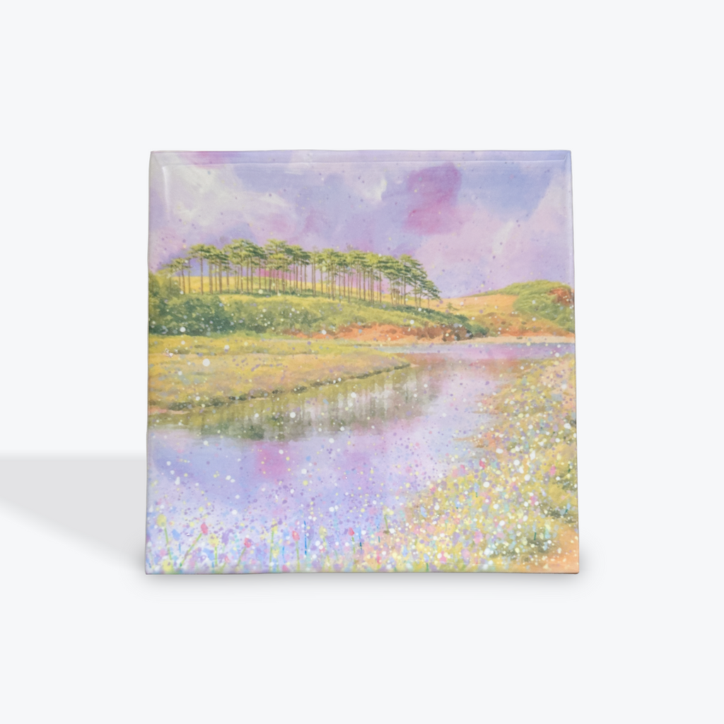 Otter Estuary Tile with Easel
