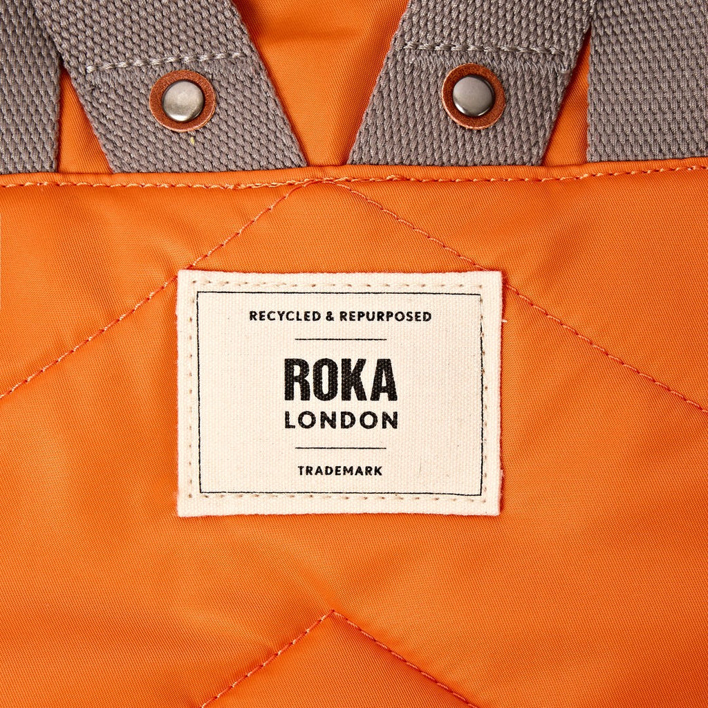 Roka Canfield Small Backpack in Jaffa Orange Nylon