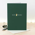 New Home Metallic Gold Foil Card