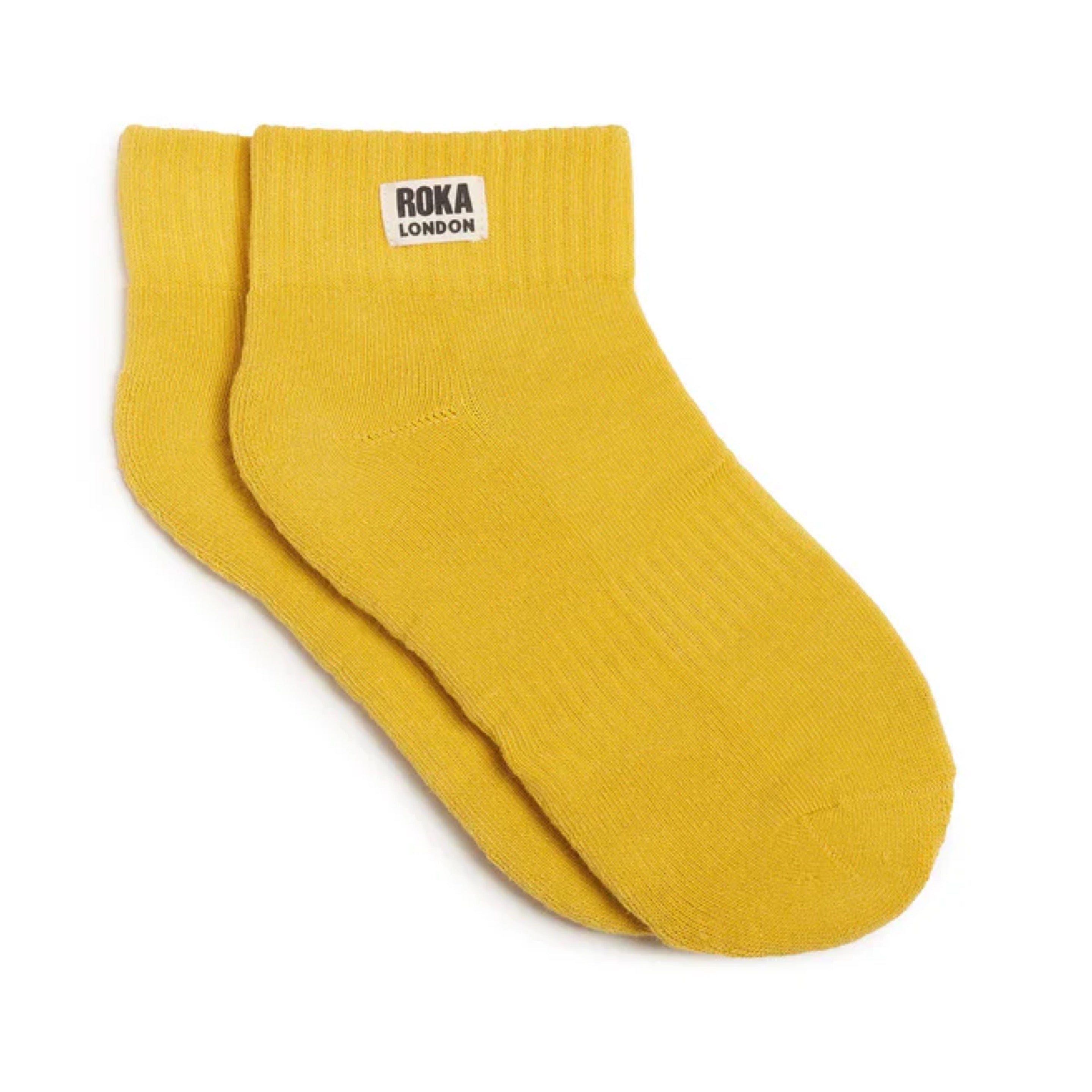 Roka Summer Yellow Organic Cotton Socks