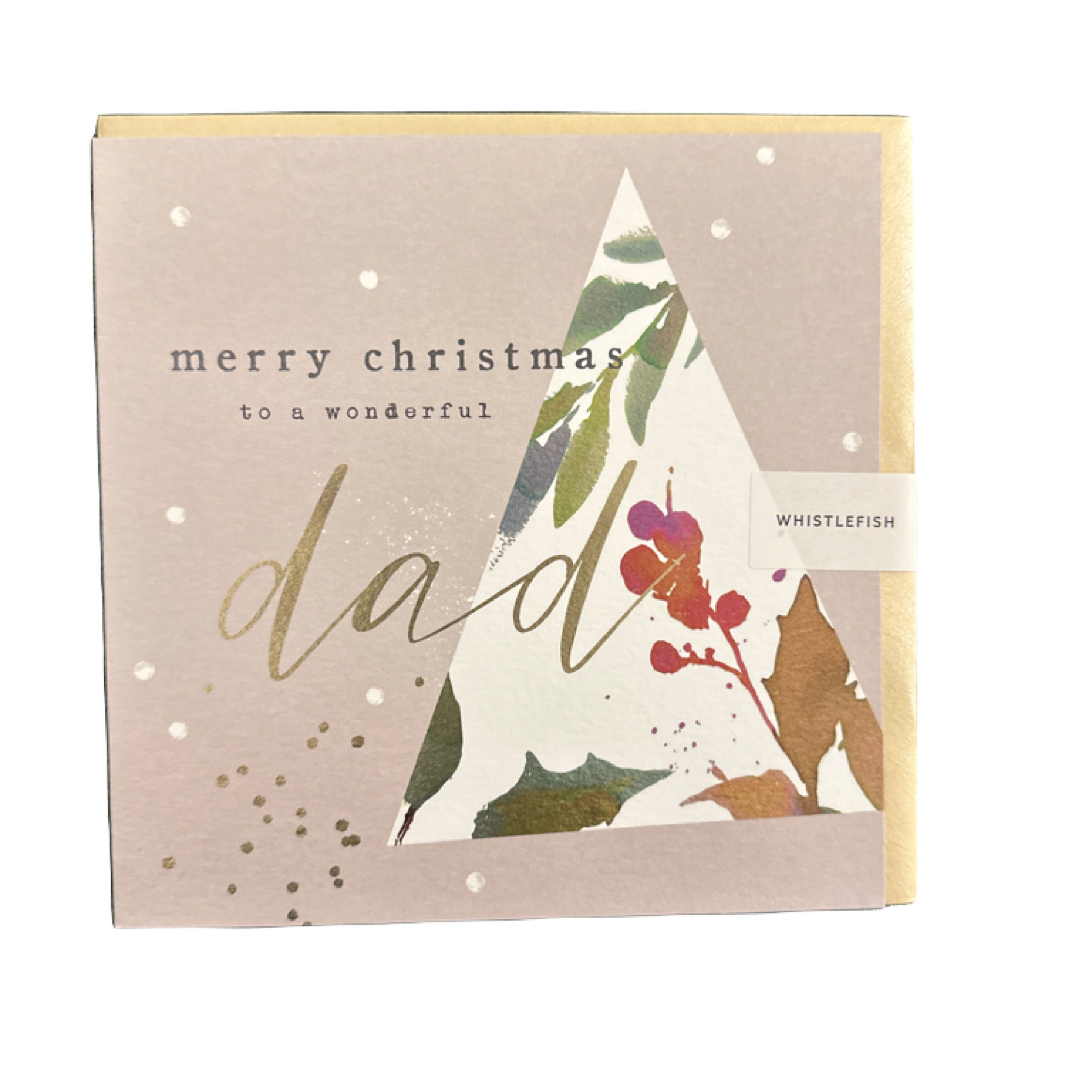 Wonderful Dad Merry Christmas Card