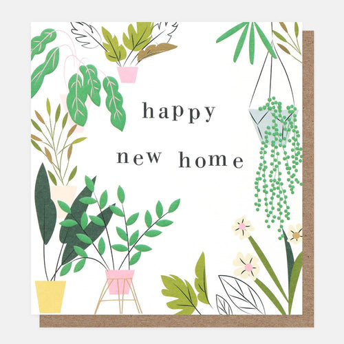 Caroline Gardner Pot Plants New Home Card
