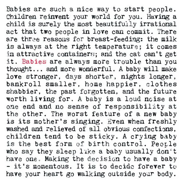 New Baby Card with Funny Quotes for Parents