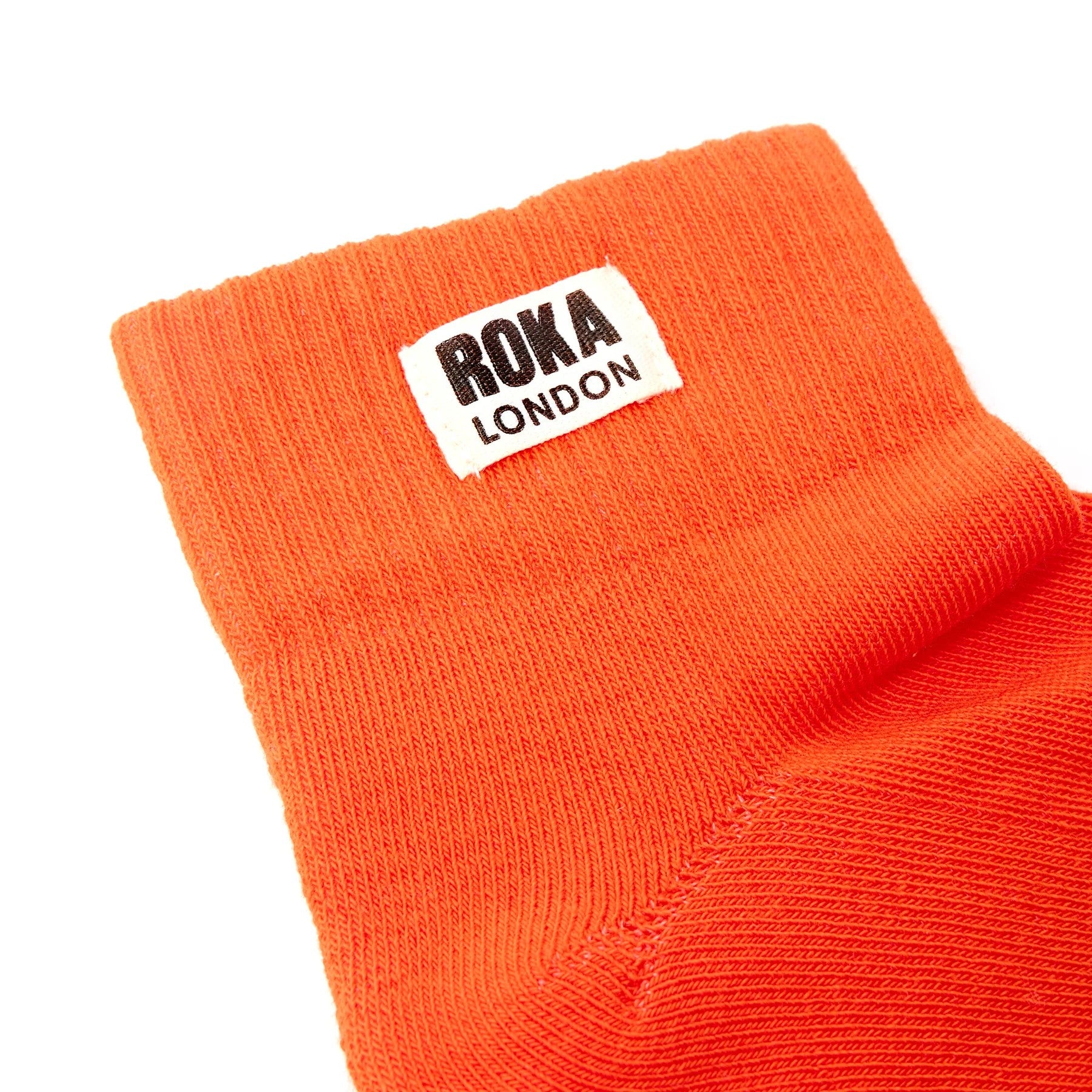 Roka Jaffa Orange Organic Cotton Socks - one size