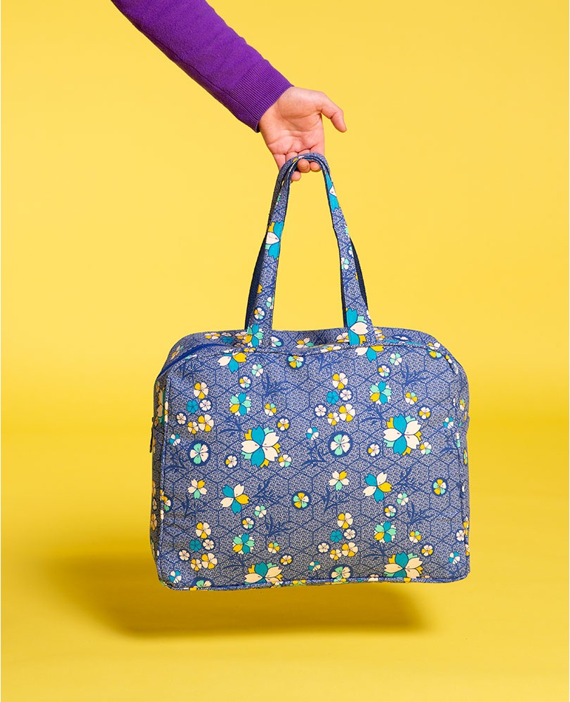 Les Touristes Canvas Weekend Bag in Kobe Blue