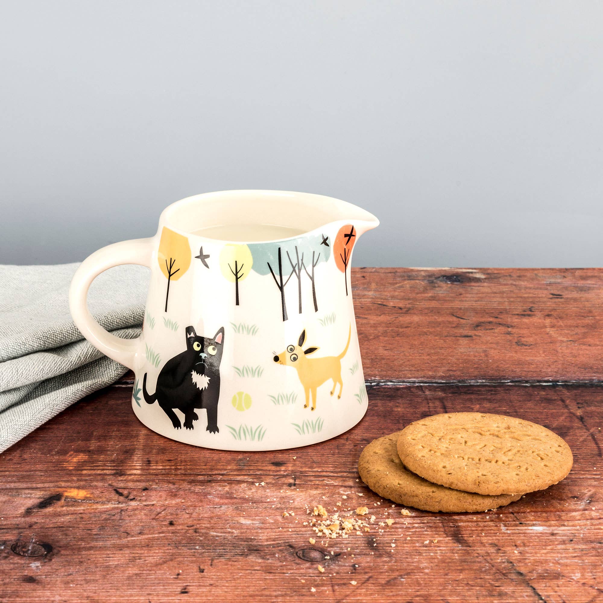 Handmade Ceramic Dog Milk Jug