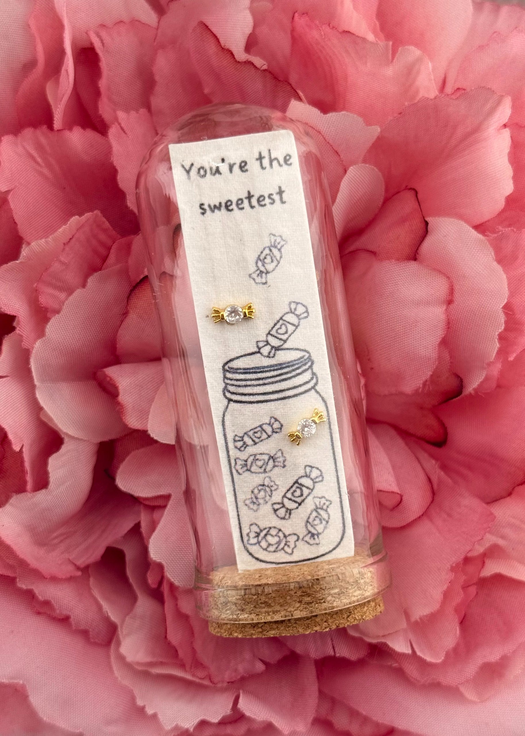 Sweet Jar Silver Seed Paper Earring Jar