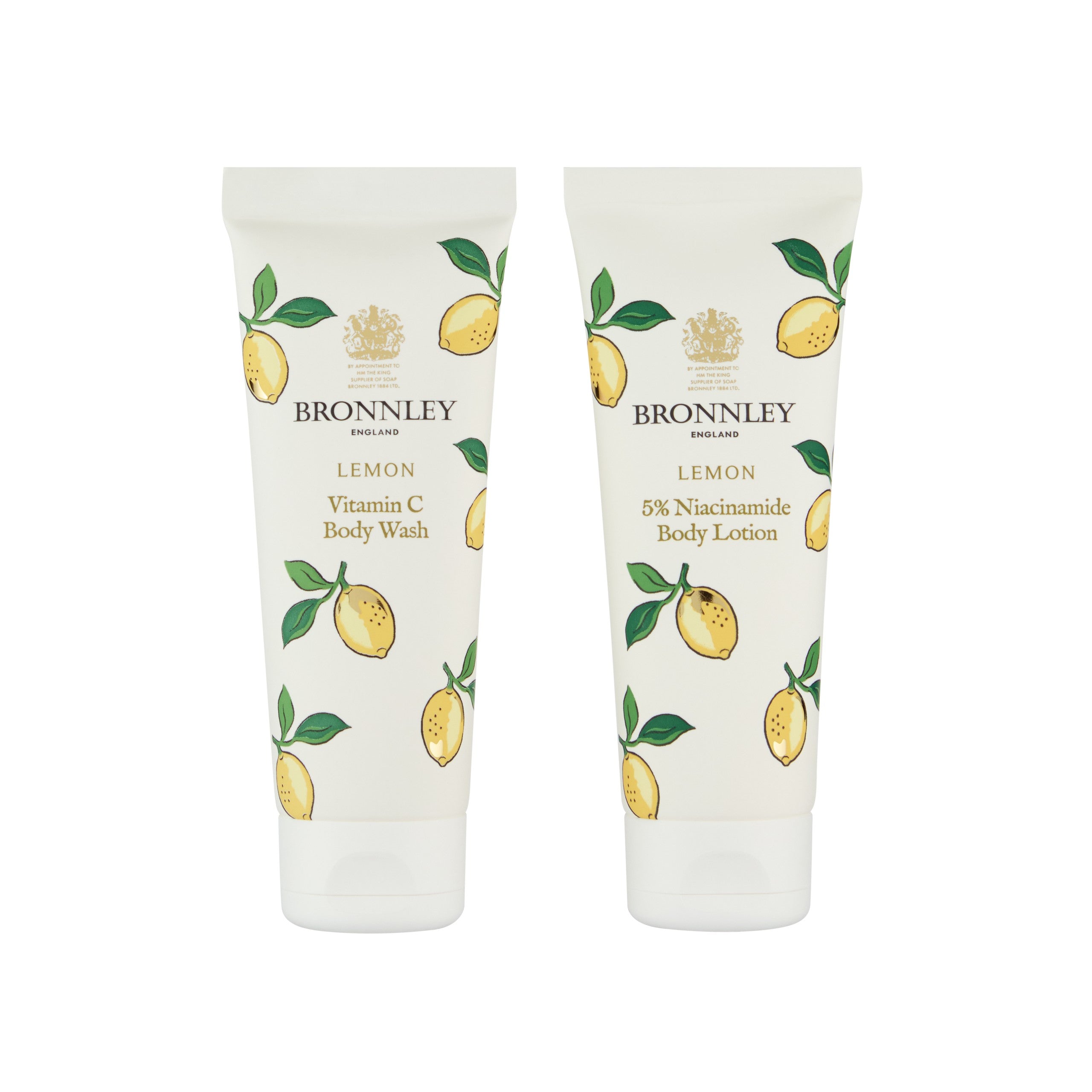 Bronnley Lemon Edition Tin - Body Wash & Body Lotion