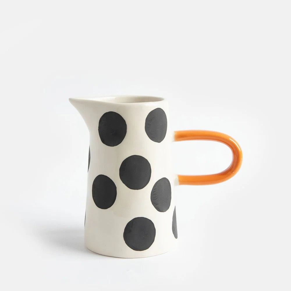 Mono Spot Small Jug with Handle by Caroline Gardner