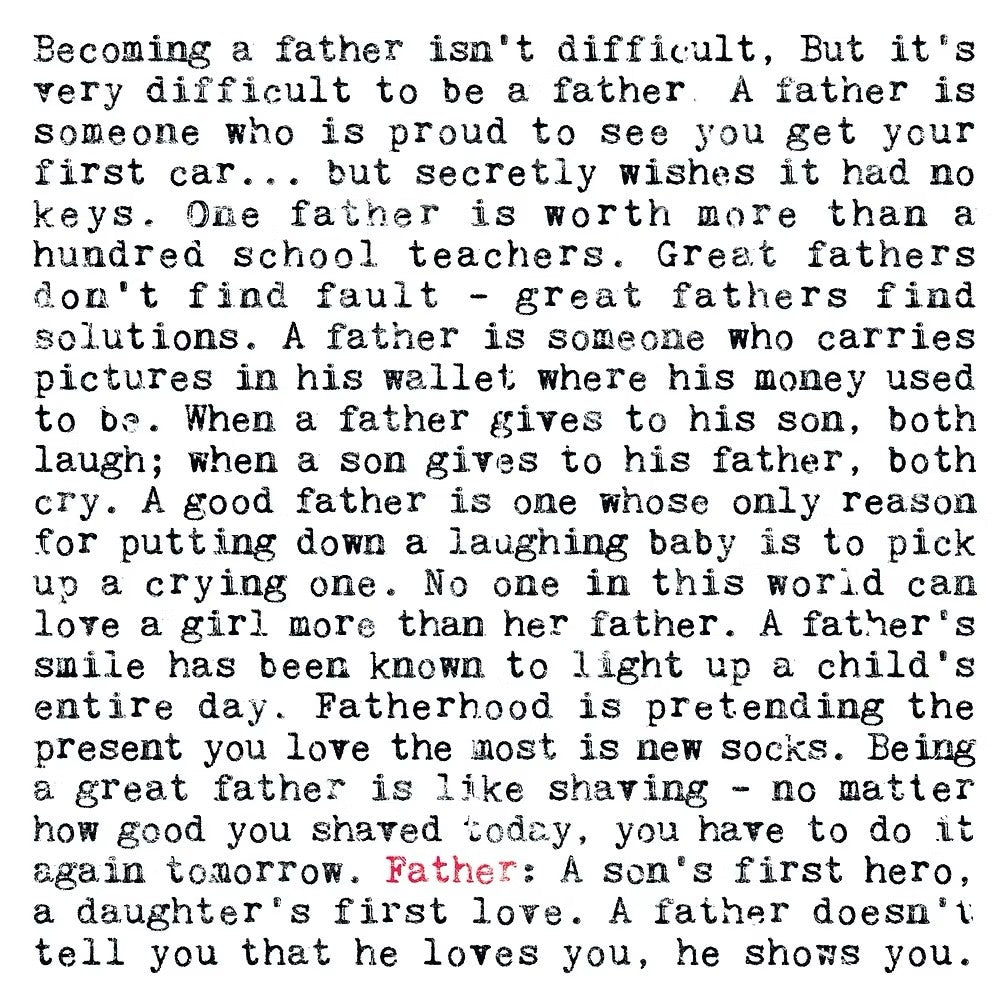 Dad Quote Card