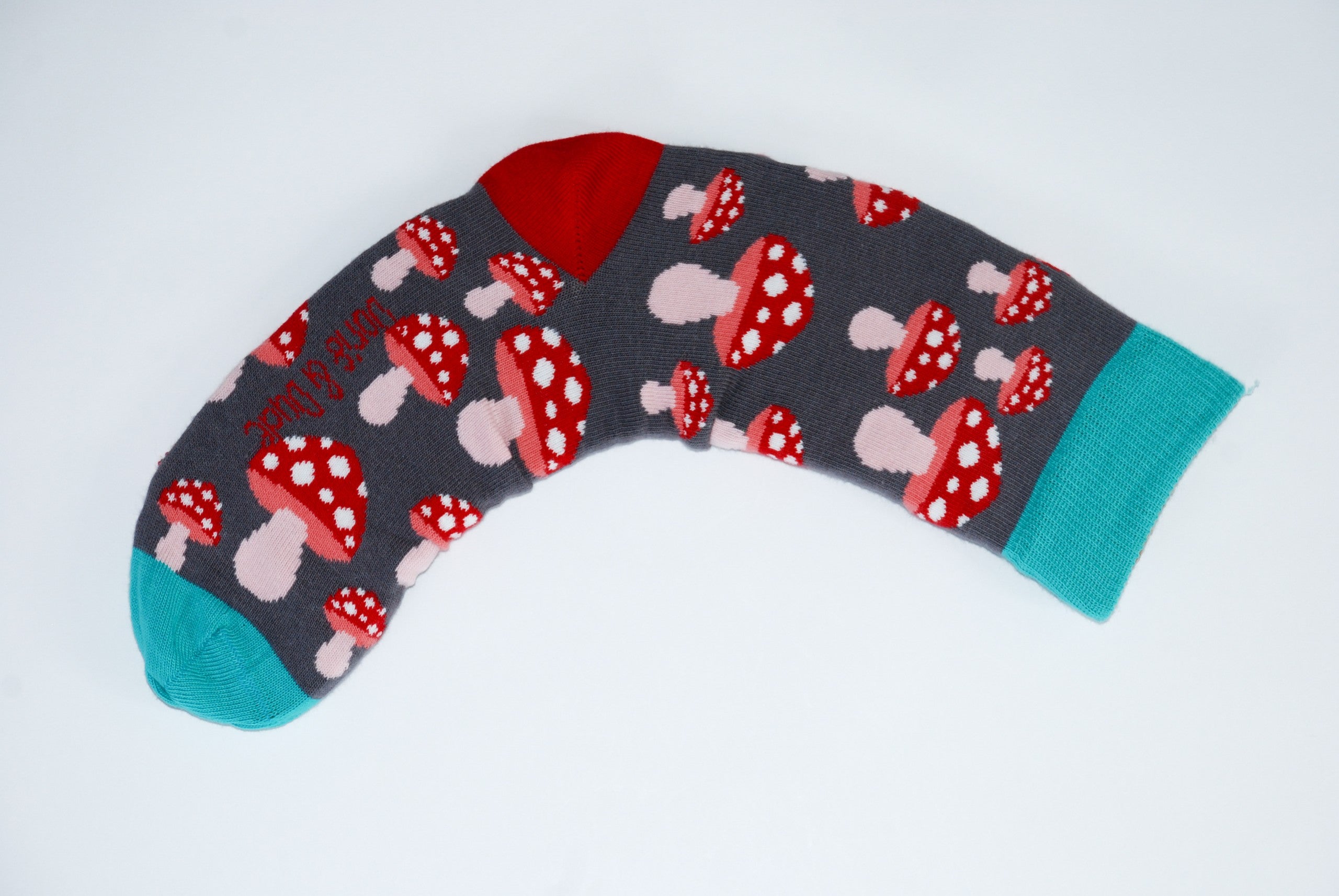 Doris and Dude Grey Mushroom Socks UK 3 to 7