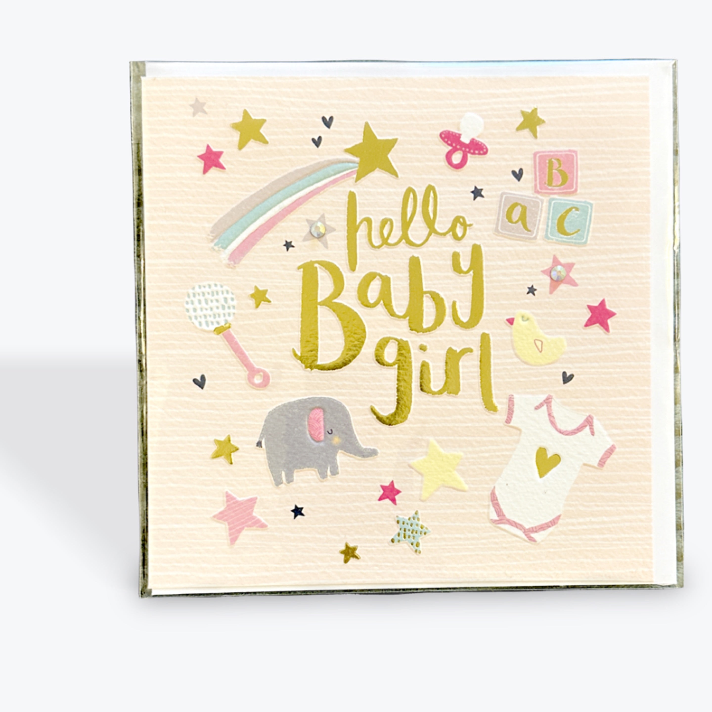 Hello Baby Girl Card