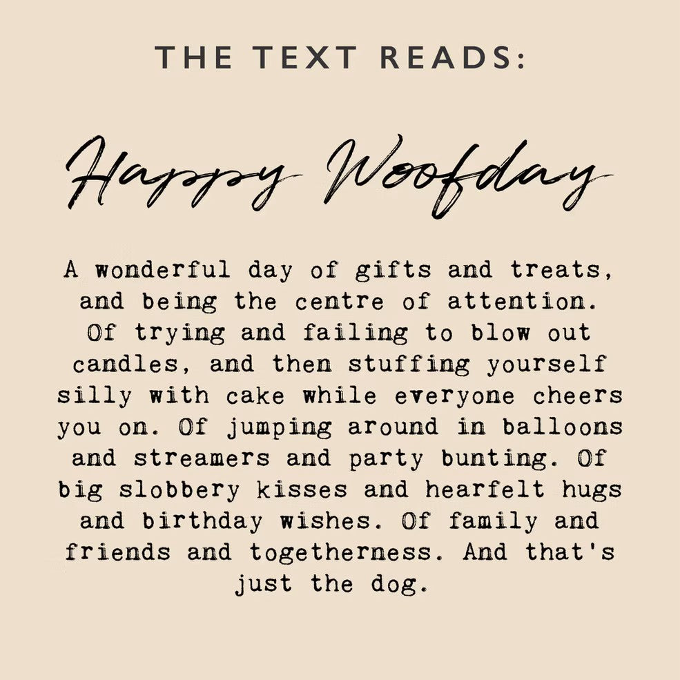 English Bulldog, Happy Woofday, Card