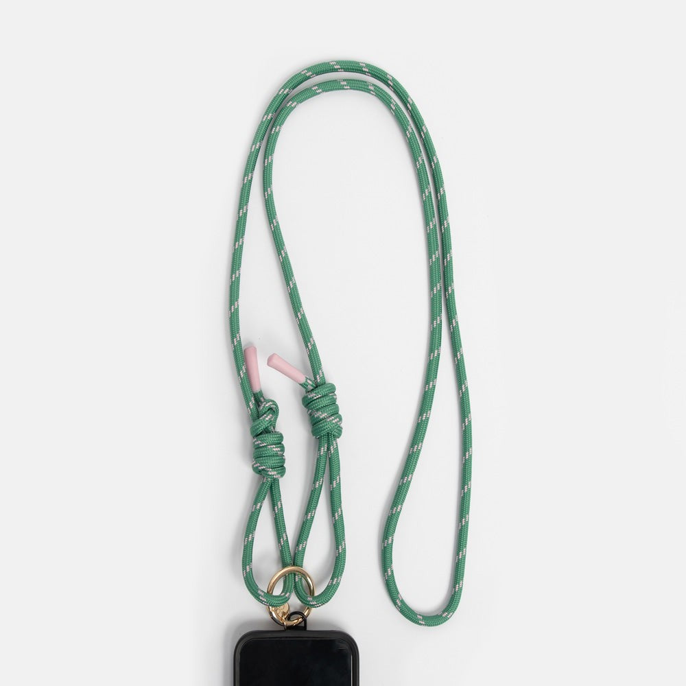 Green / Pink Long Phone Strap