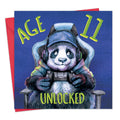 Age 11 Birthday Card - Gaming - Panda