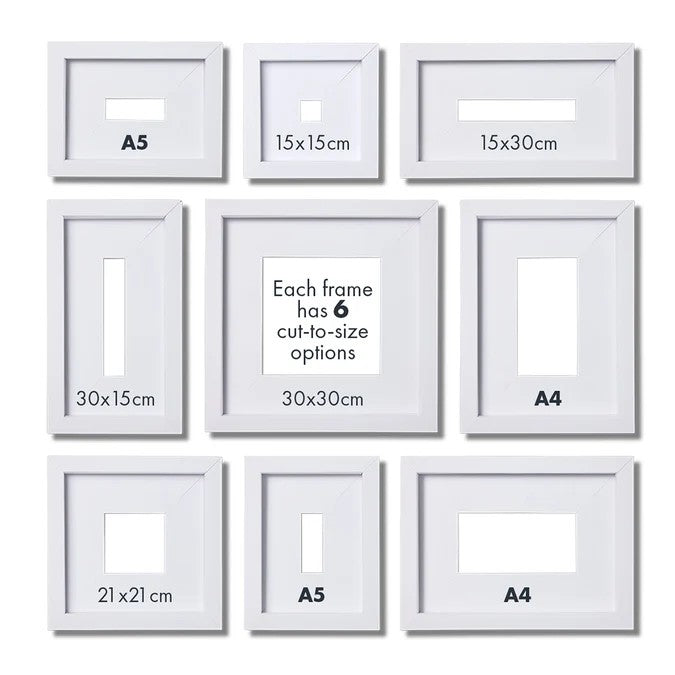 Pop-Up Picture Frame - Customisable Cut-to-Size Wall Frame |15-30cm