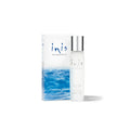 Inis Cologne Spray 15ml travel-size frosted bottle with silver spray cap next to white and blue branded box
