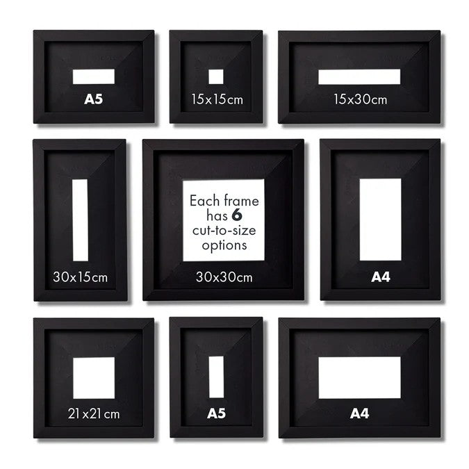 Pop-Up Picture Frame - Customisable Cut-to-Size Wall Frame |15-30cm