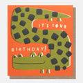 Caroline Gardner Crocodile It's Your Birthday Card