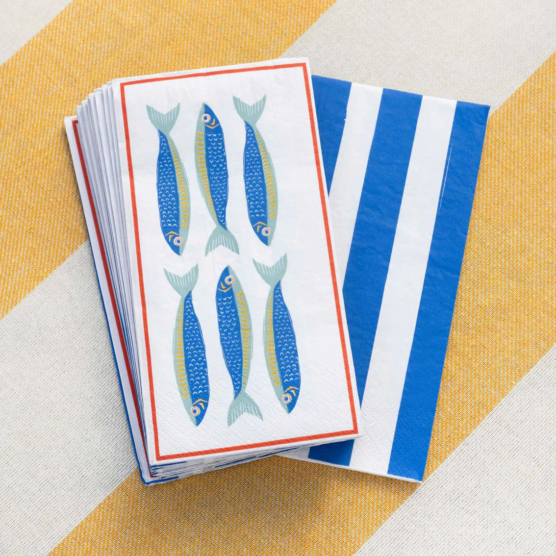 Fish Long Lunch Paper Napkins