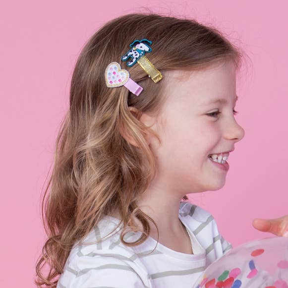 Kid’s Hair Clips - Hearts (Set of 2)