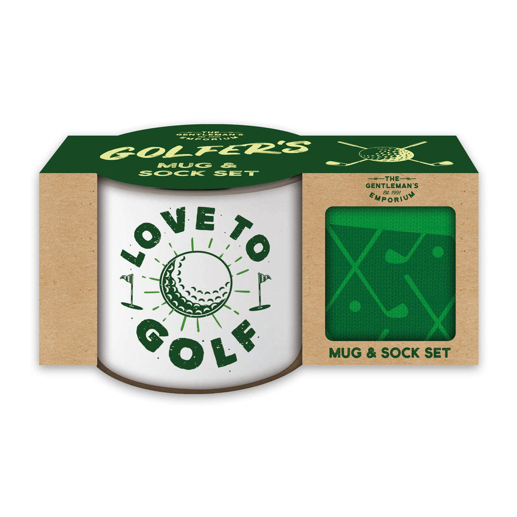 Gentleman's Emporium Enamel Golf Mug & Sock Set Gift Set