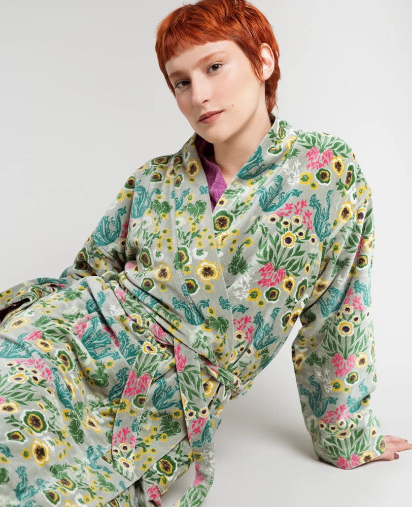 Long Velvet Dressing Gown - Swainston Green