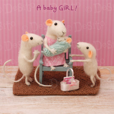 A baby GIRL Card