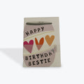 Happy Birthday Bestie Can with Hearts card