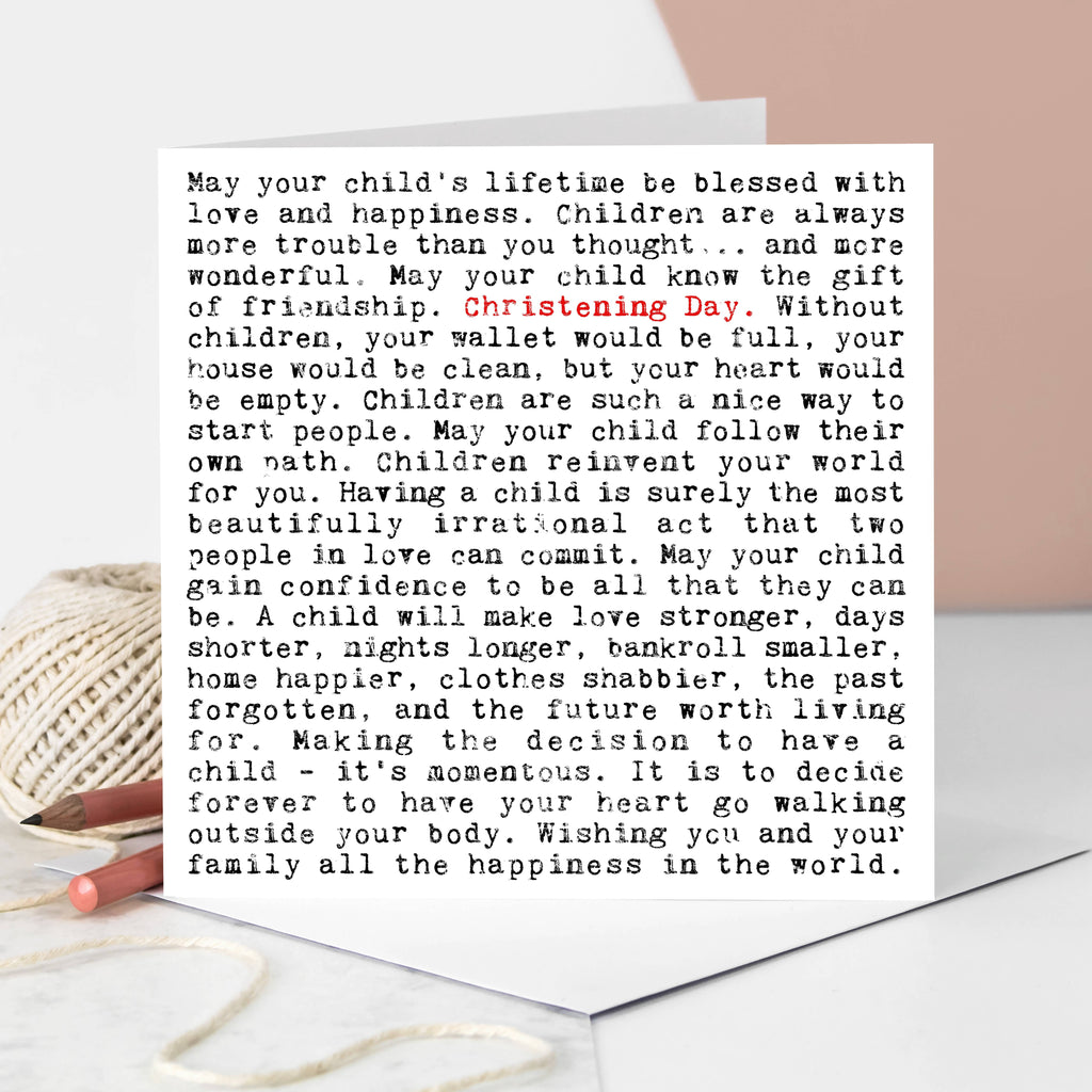 Christening Card