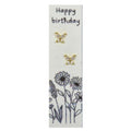 Happy Birthday Silver Gold Butterfly Seed Paper Earring Jar