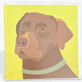 Chocolate Labrador - Card