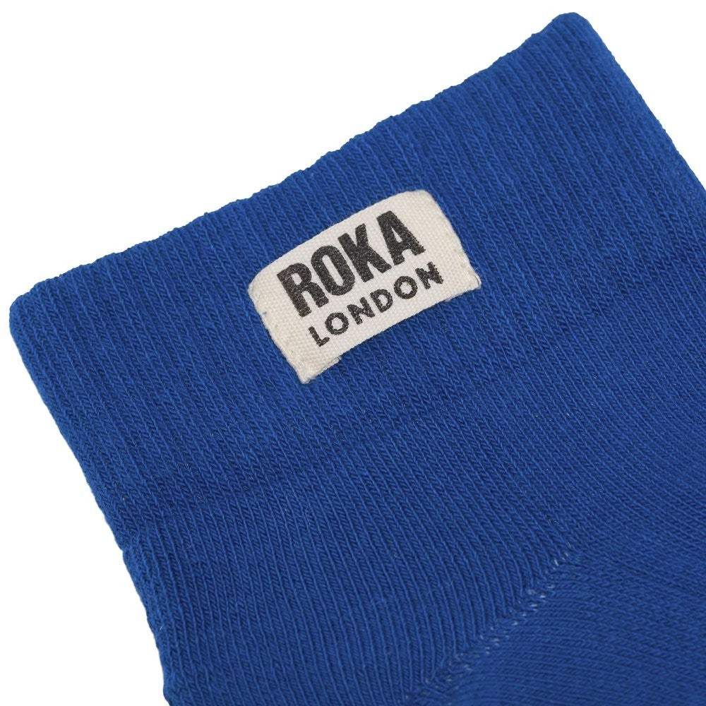 Roka Bright Blue Organic Cotton Socks - one size
