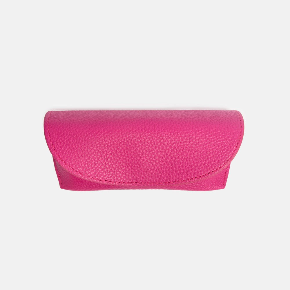 Fushia Pink Flap Glasses Case - Caroline Gardner
