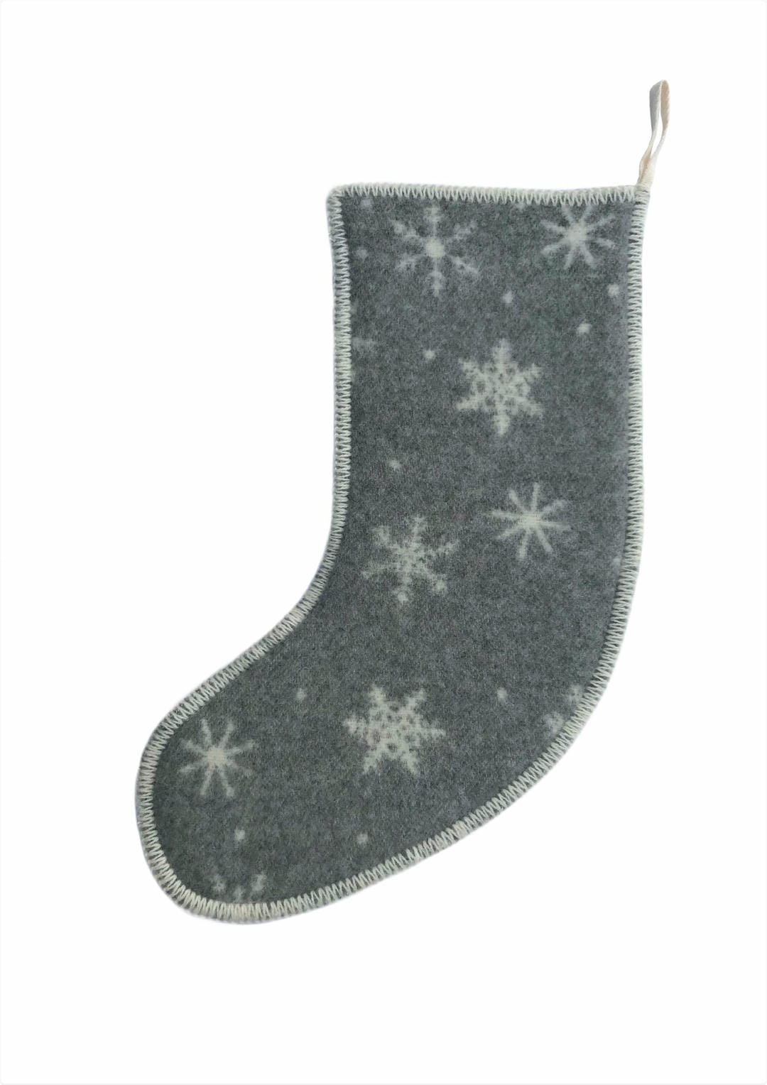 J J Textile Snowflake Stocking