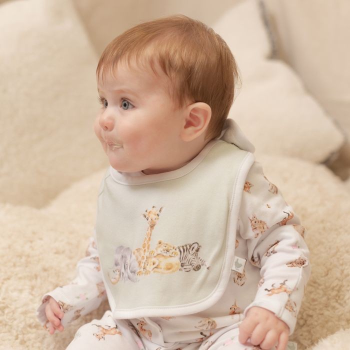 'Little Savannah' African Animal Bib Gift Set (Wrendale)