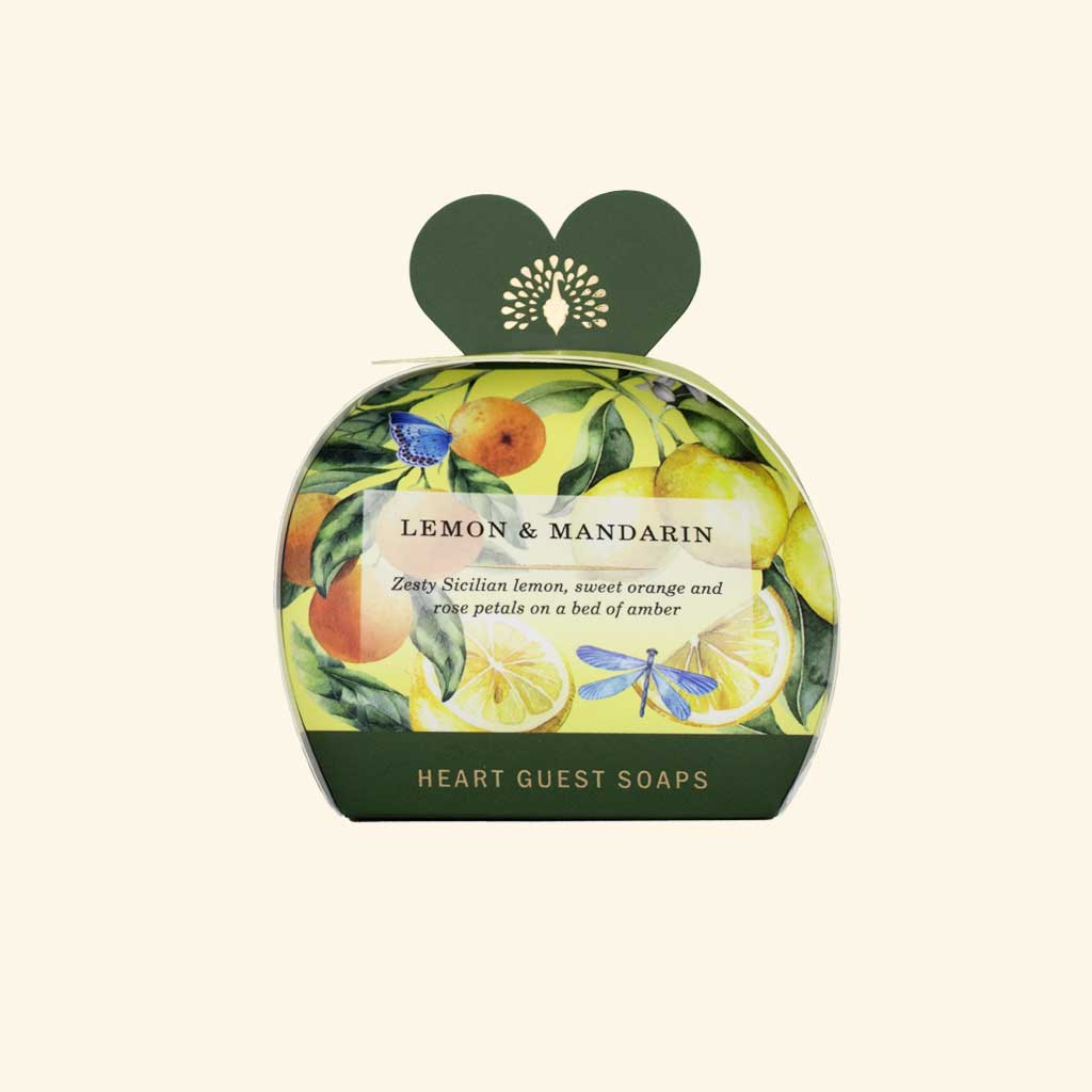 Signature Lemon and Mandarin Heart Guest Soaps