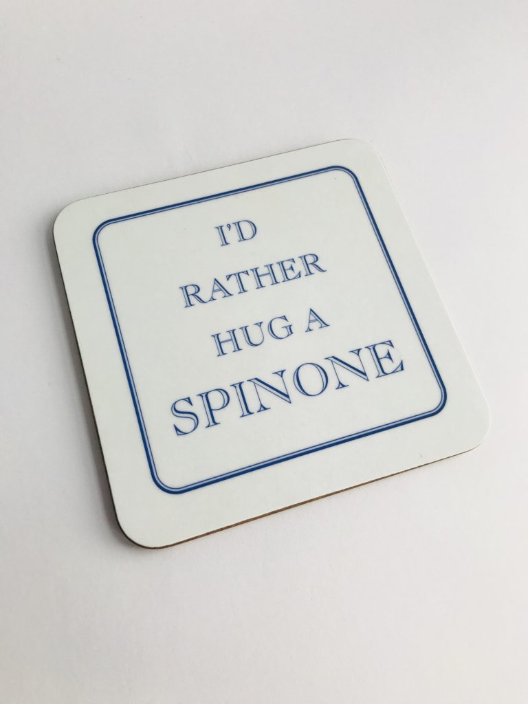 ‘I’d Rather Hug a Spinone’ Coaster
