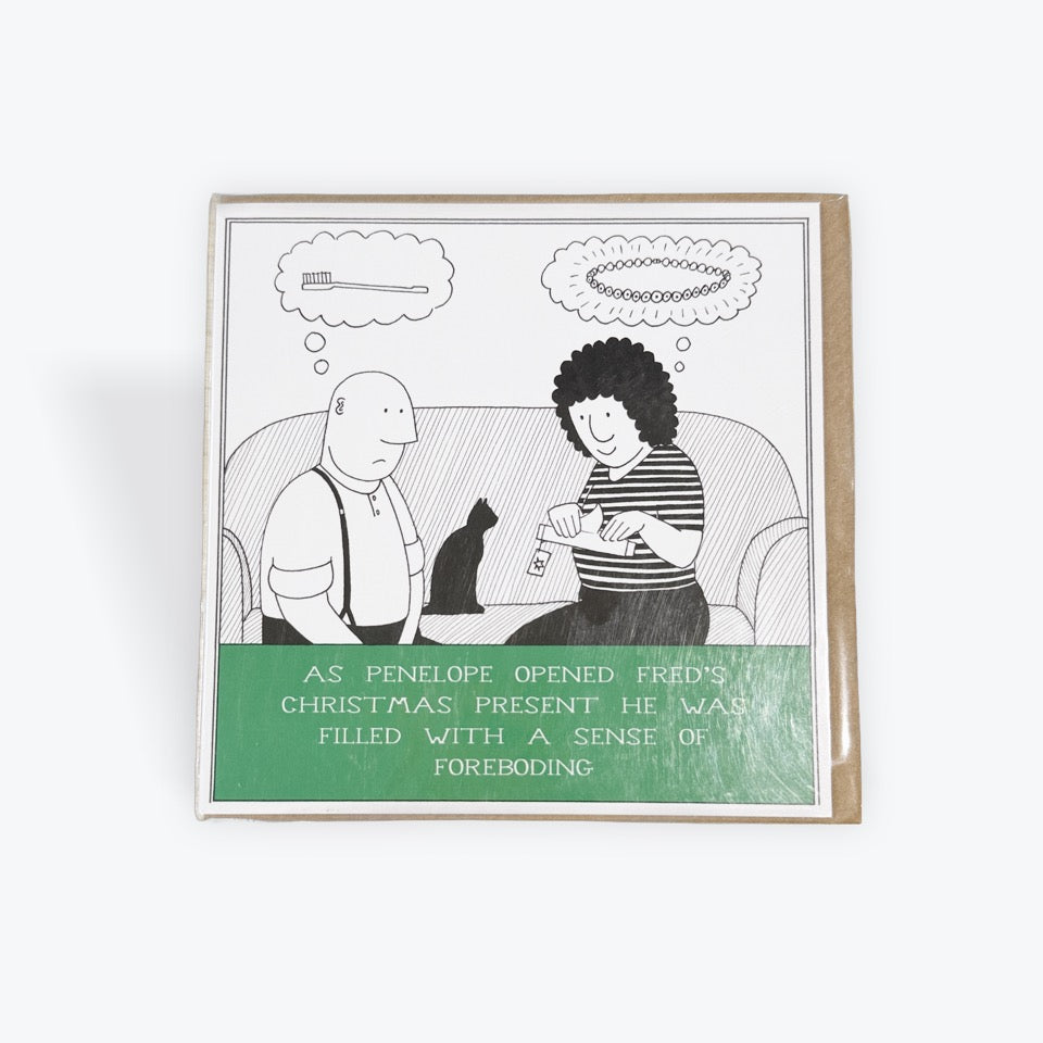 Penelope Christmas Present Card