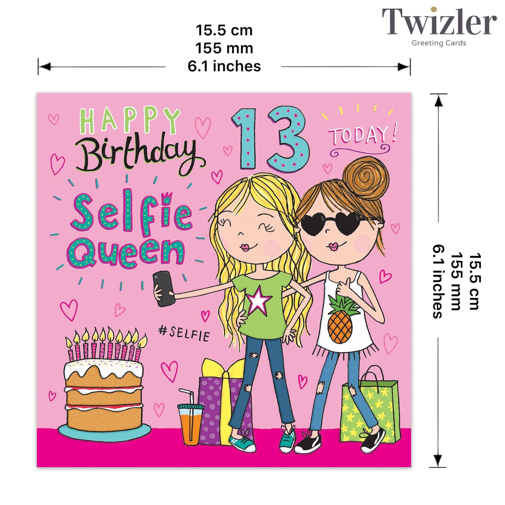 13th Birthday Card - Girls Birthday Card