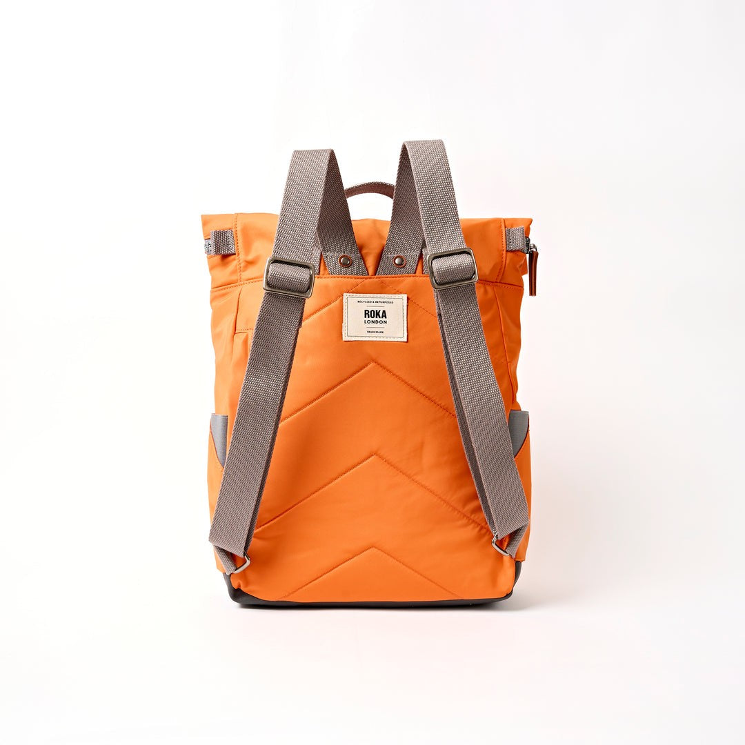 Roka Canfield Small Backpack in Jaffa Orange Nylon