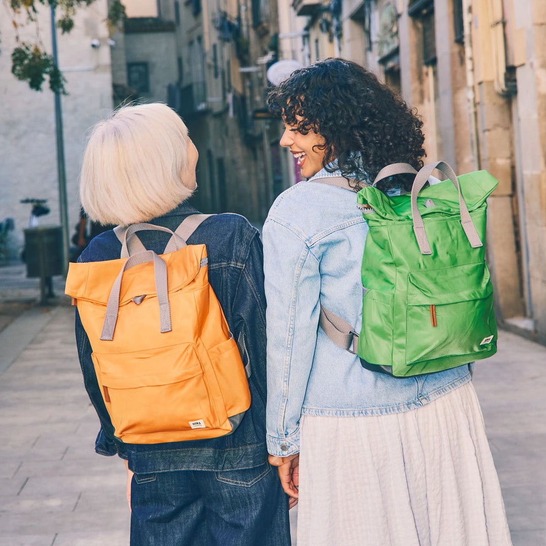 Roka Canfield Small Backpack in Jaffa Orange Nylon