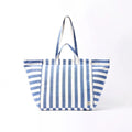 Roka Marylebone Tote in Denim Stripe Cotton Canvas