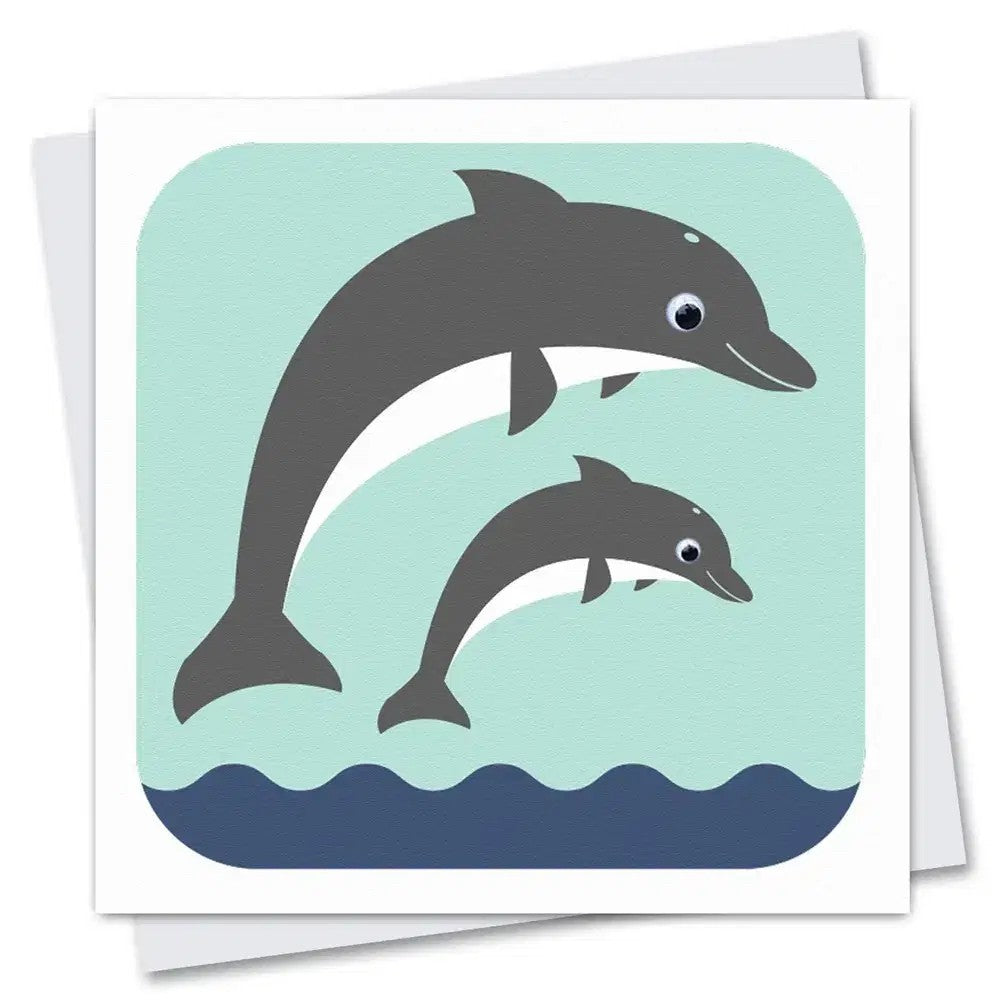 Dolly and Dotty Dolphin Card