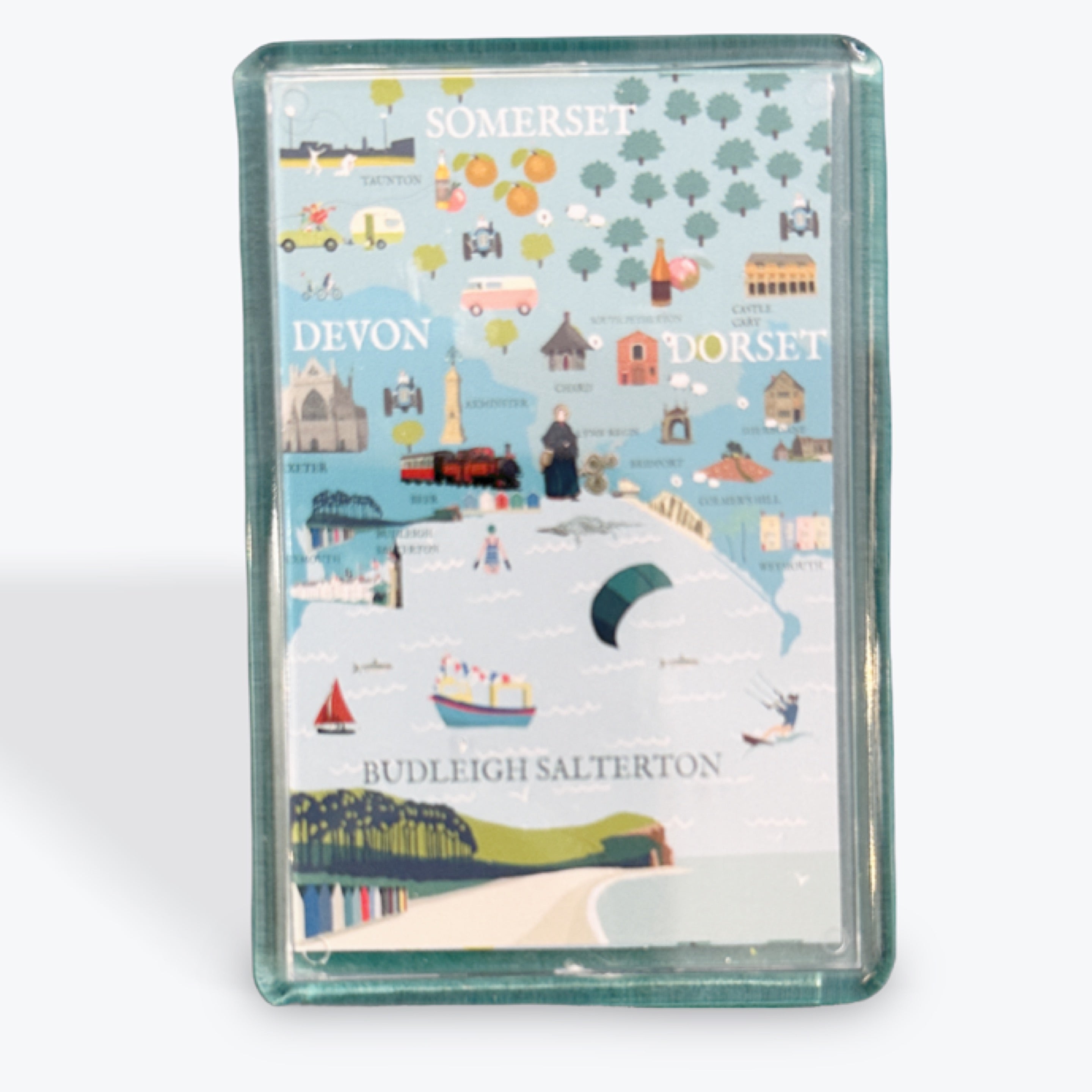 Budleigh Salterton Fridge Magnet - various styles