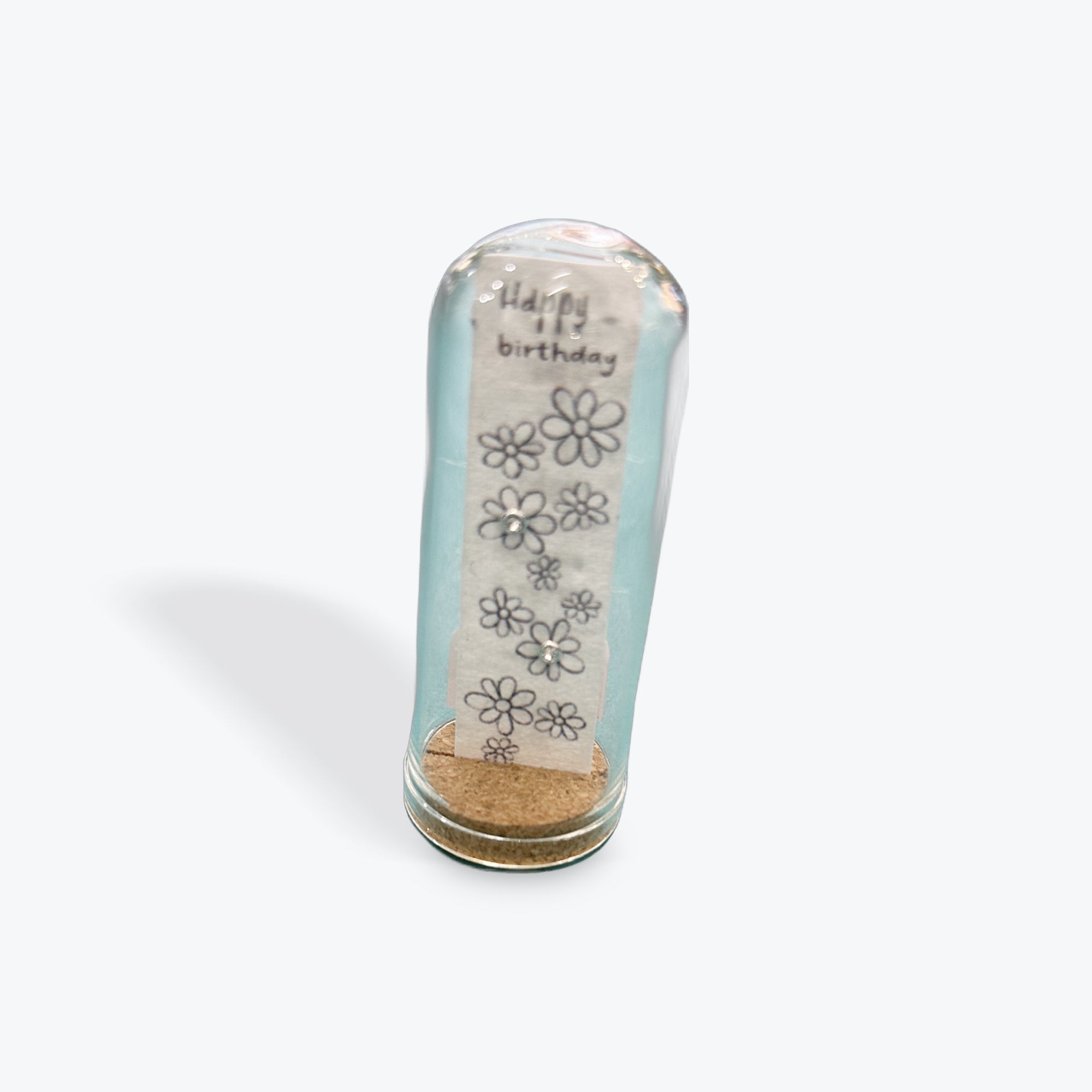 Multi Daisy Silver Tiny Stud Seed Paper Earrings Jar