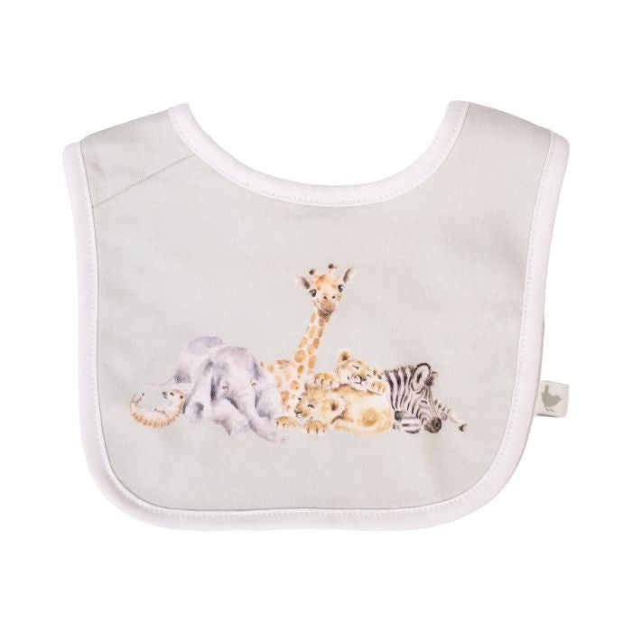 'Little Savannah' African Animal Bib Gift Set (Wrendale)