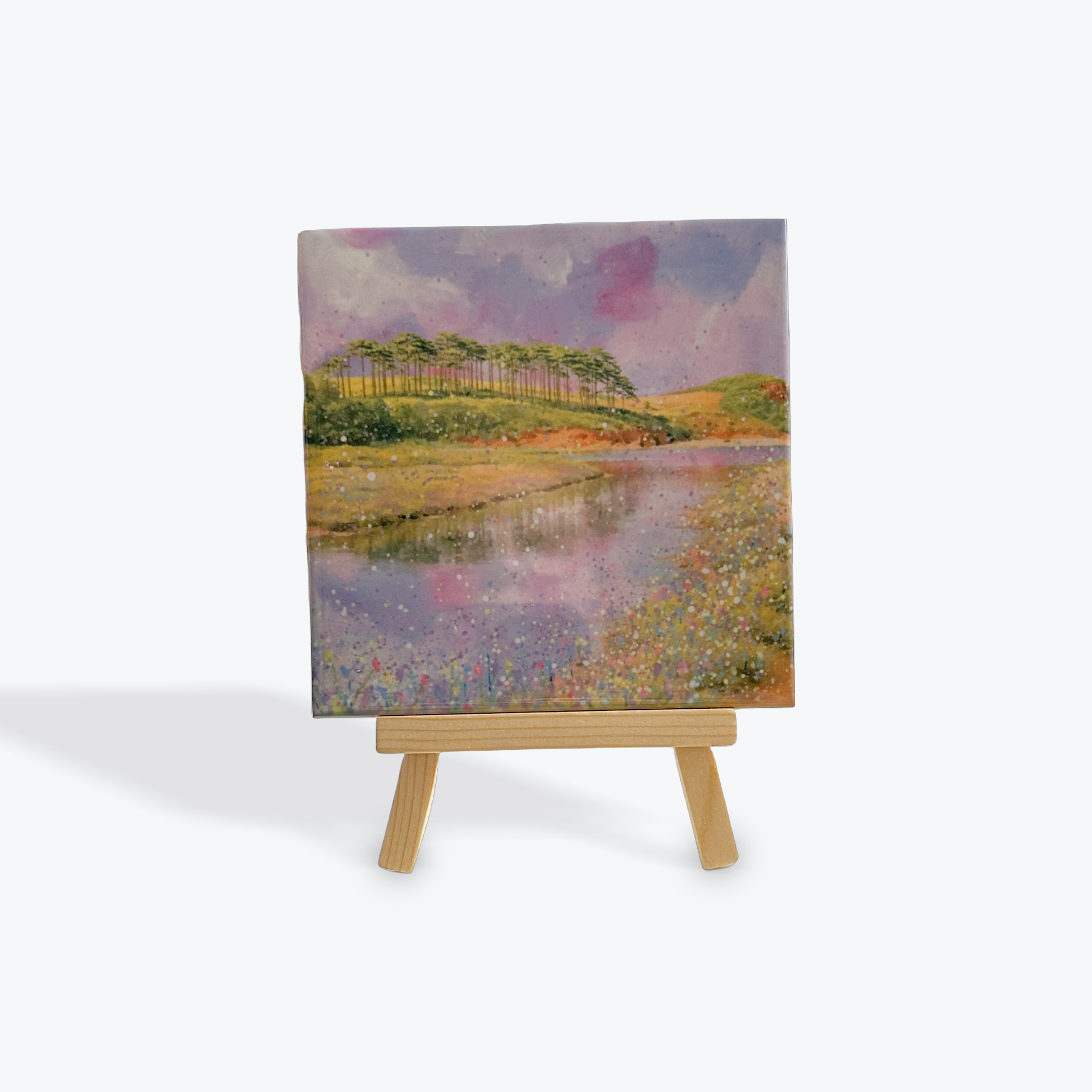 Otter Estuary Tile with Easel